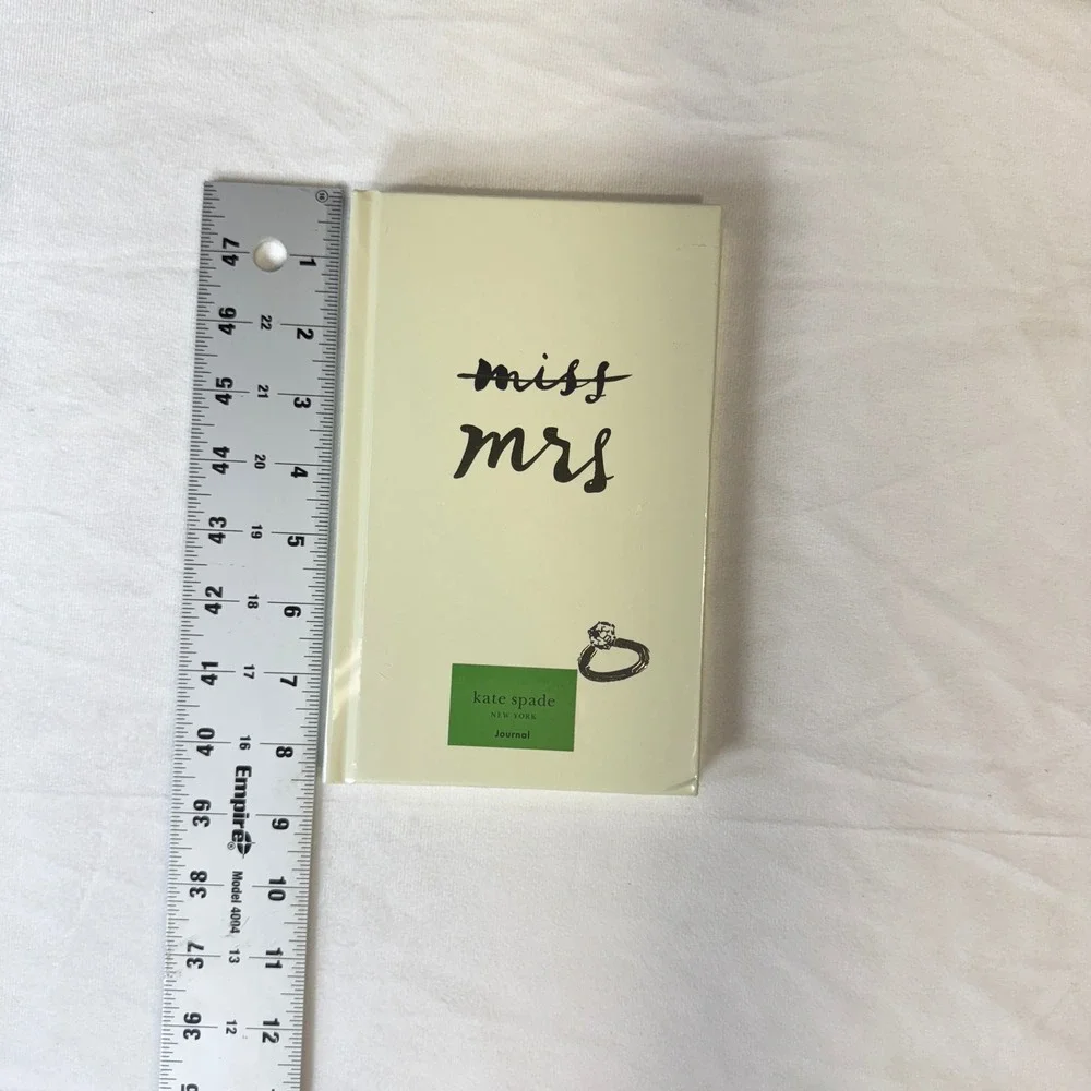 Kate Spade New York Miss to Mrs Journal 200 Lined Pages Ribbon Wedding Gift